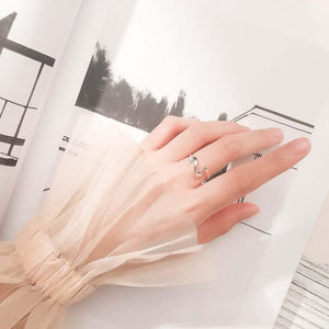 Bague chat qui s'étire en argent - Le Petit Fermier