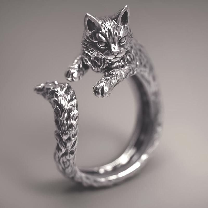 Bague chat réaliste - Le Petit Fermier