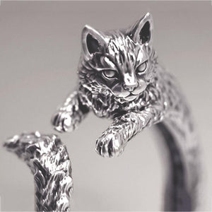 Bague chat réaliste - Le Petit Fermier