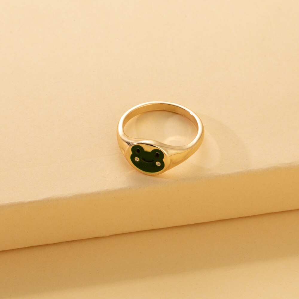 Bague chevalière la grenouille verte - Le Petit Fermier