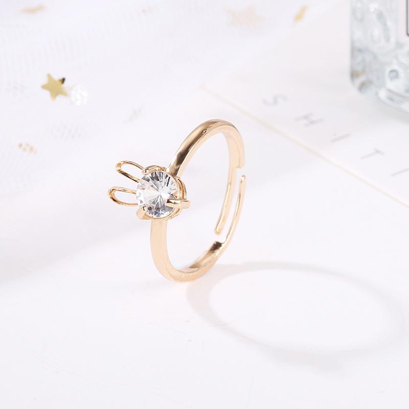 Bague dorée oreilles de lapin - Le Petit Fermier