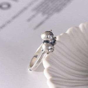 Bague en argent les 3 petits cochons - Le Petit Fermier