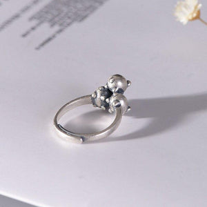 Bague en argent les 3 petits cochons - Le Petit Fermier