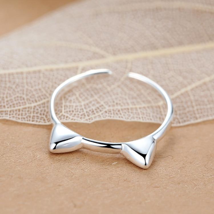 Bague en argent oreilles de chat - Le Petit Fermier