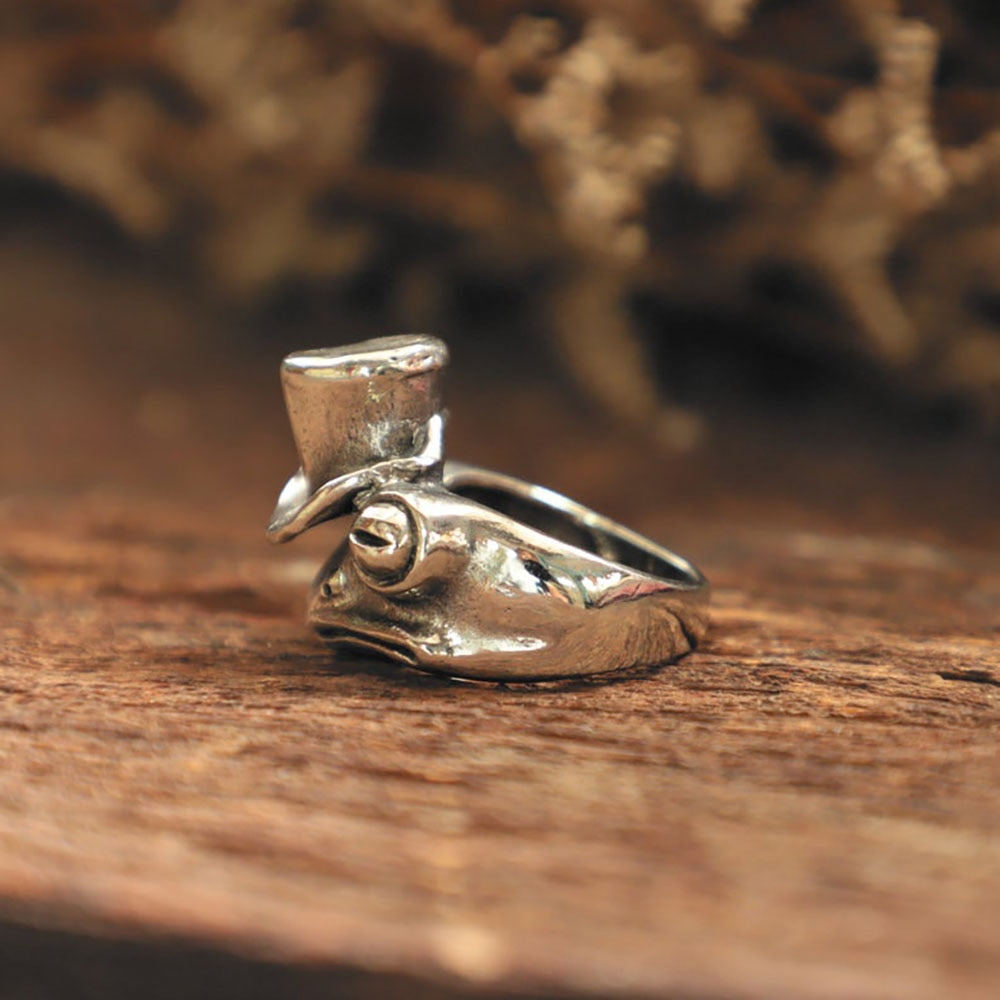 Bague la grenouille au chapeau - Le Petit Fermier