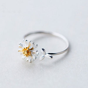Bague la marguerite argentée - Le Petit Fermier