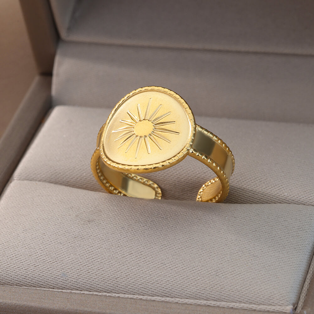 Bague la marguerite dorée - Le Petit Fermier