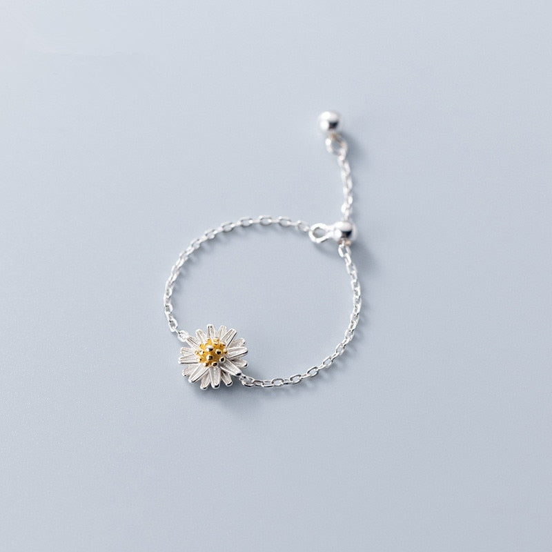 Bague la petite marguerite en argent véritable - Le Petit Fermier
