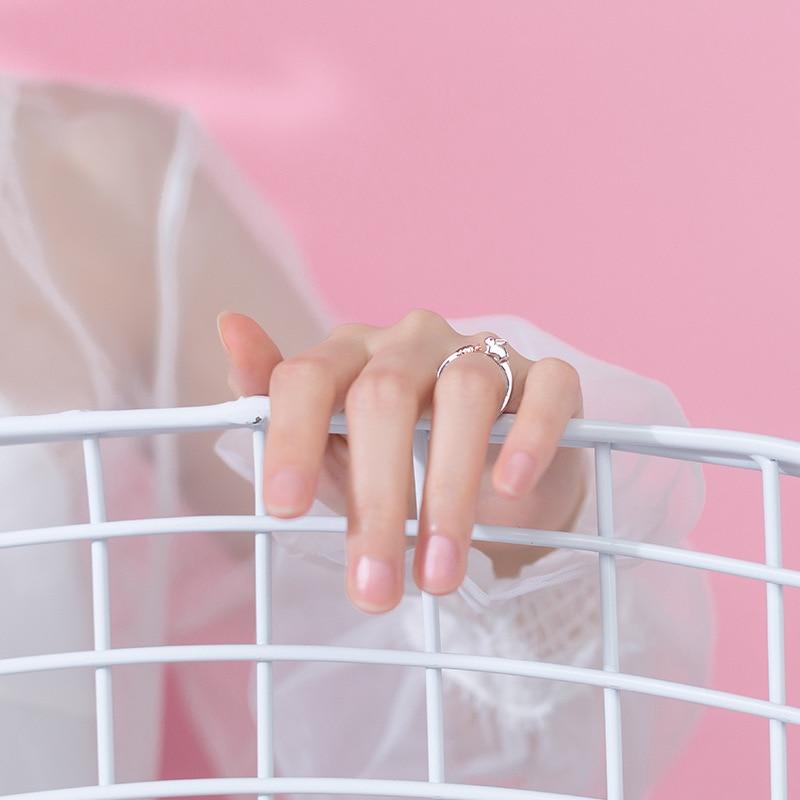Bague lapin en argent véritable - Le Petit Fermier