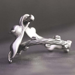 Bague le chat suspendu - Le Petit Fermier