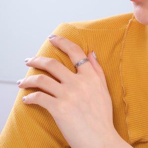 Bague les petites marguerites argentées - Le Petit Fermier