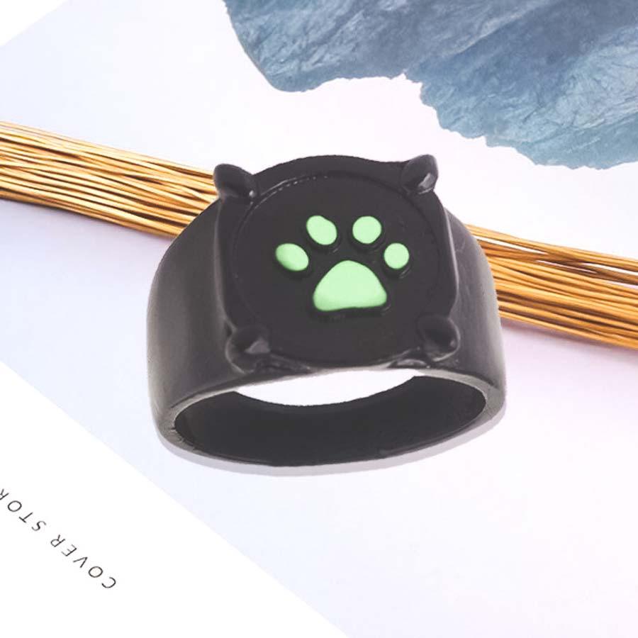 Bague noire patte de chat - Le Petit Fermier