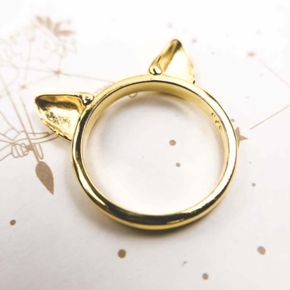 Bague oreilles de chat d'or - Le Petit Fermier