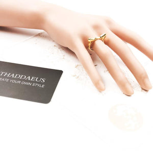 Bague oreilles de chat d'or - Le Petit Fermier