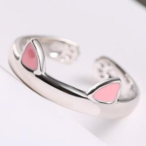 Bague oreilles de chat roses - Le Petit Fermier