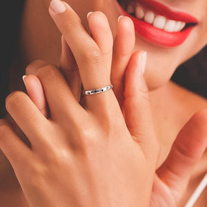 Bague patte de chat noire en argent - Le Petit Fermier