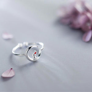 Bague petit lapin en argent véritable - Le Petit Fermier