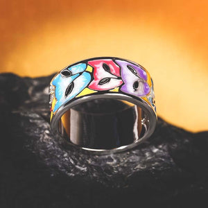 Bague renard émaillée en argent véritable - Le Petit Fermier
