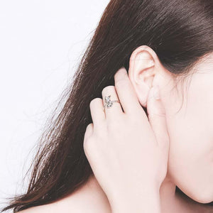 Bague renard redimensionnable en argent véritable - Le Petit Fermier