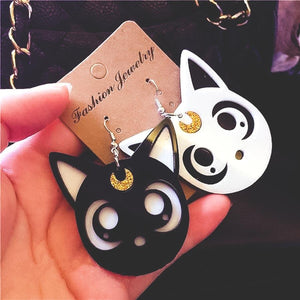 Boucles d'oreilles chat dessin animé - Le Petit Fermier
