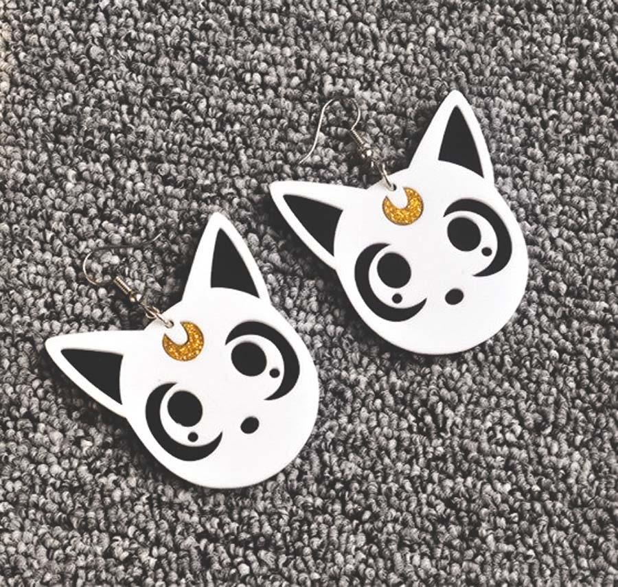 Boucles d'oreilles chat dessin animé - Le Petit Fermier