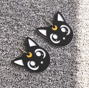Boucles d'oreilles chat dessin animé - Le Petit Fermier