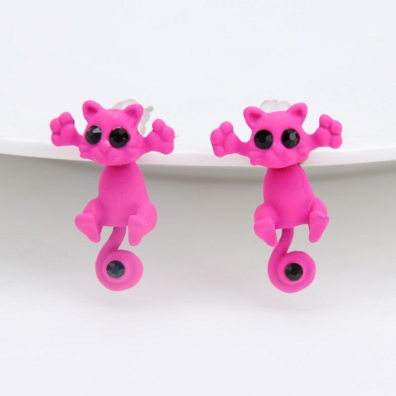 Boucles d'oreilles chat mignon - Le Petit Fermier