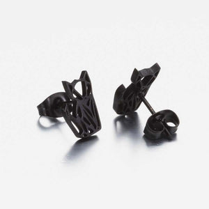 Boucles d'oreilles chat origami - Le Petit Fermier