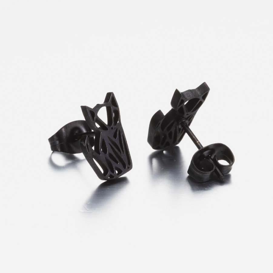 Boucles d'oreilles chat origami - Le Petit Fermier