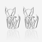 Boucles d'oreilles chat origami - Le Petit Fermier