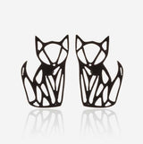 Boucles d'oreilles chat origami - Le Petit Fermier