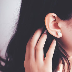 Boucles d'oreilles chat perle - Le Petit Fermier