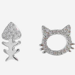 Boucles d'oreilles chaton or - Le Petit Fermier