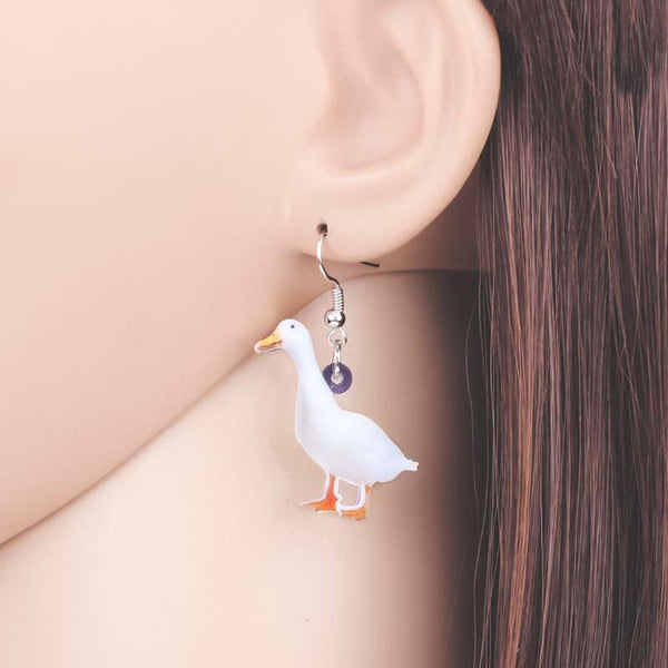 Boucles d'oreilles en forme d'oie - Le Petit Fermier