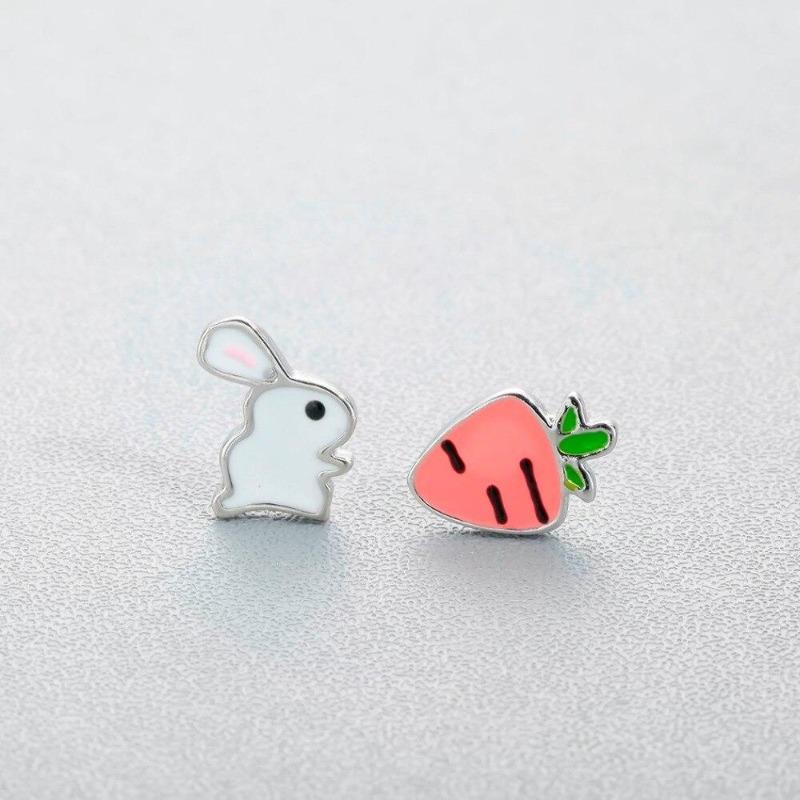 Boucles d'oreilles lapin et carotte - Le Petit Fermier