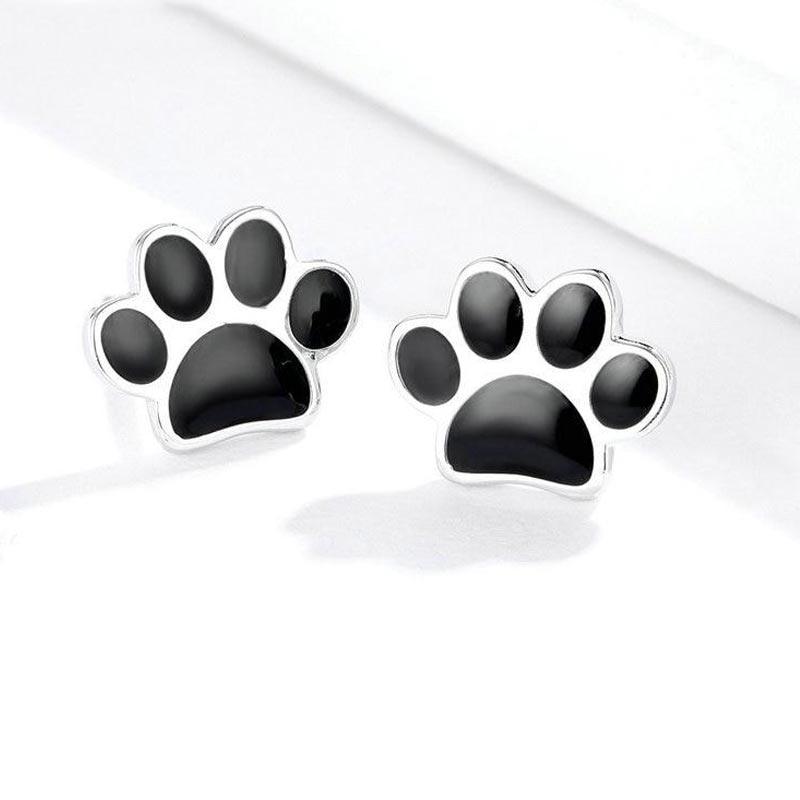 Boucles D'oreilles Pendantes Perles Et Pattes De Chat - Fait Main - Neuf Avec étiquettes