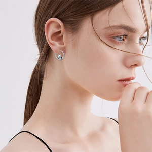 Boucles d'oreilles ronde et ses vaches - Le Petit Fermier