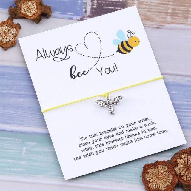 Bracelet à voeux abeille Always Bee You jaune - Le Petit Fermier
