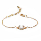 Bracelet fer à cheval - Le Petit FermierUn délicat bracelet en argent orné d'un fer à cheval scintillant, symbole d'élégance et de chance