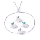 Bracelet lapin en cristal - Le Petit Fermier