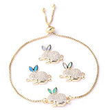 Bracelet lapin en cristal - Le Petit Fermier