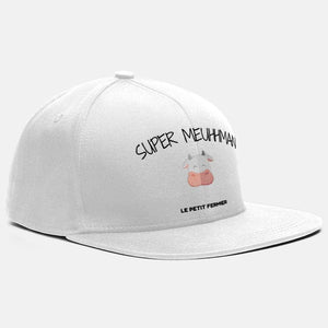Casquette blanche super meuhhman - Le Petit Fermier