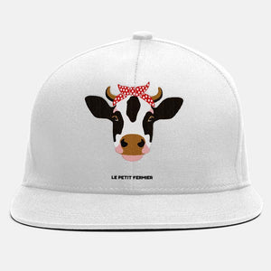 Casquette blanche vachette bandana - Le Petit Fermier