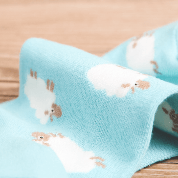 Chaussettes bleues mouton - Le Petit Fermier