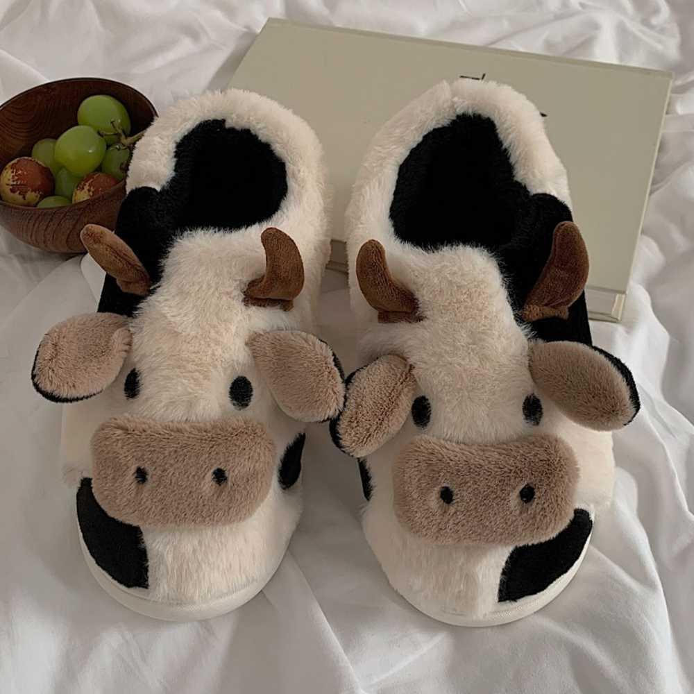 Chausson vache (+un porte clé vache offert) - Le Petit Fermier