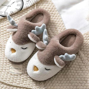 Chaussons tout doux cerf - Le Petit Fermier