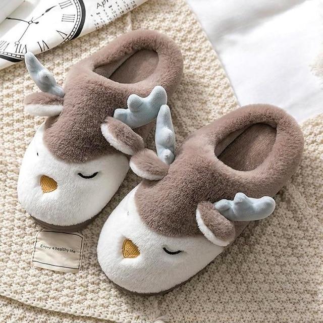 Chaussons tout doux cerf - Le Petit Fermier