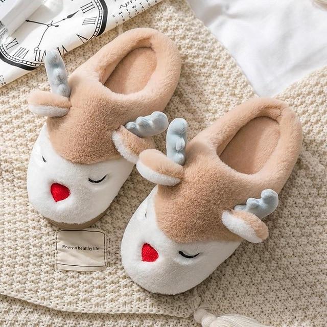 Chaussons tout doux cerf - Le Petit Fermier