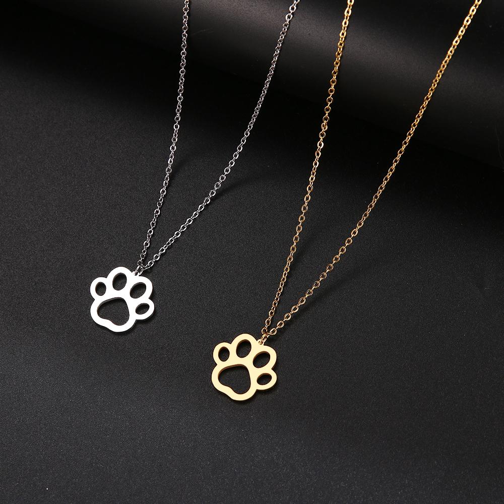 Collier argenté patte de chien - Le Petit Fermier