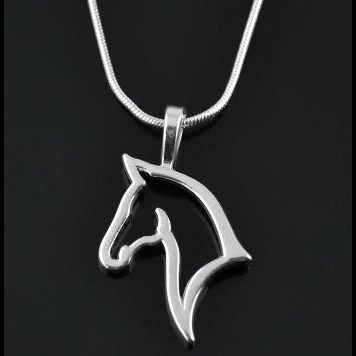 Collier argenté tête de cheval - Le Petit Fermier
